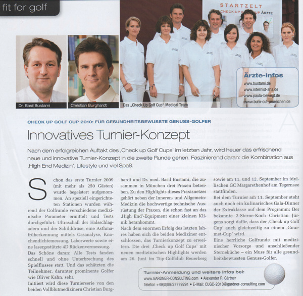Innovatives Turnier-Konzept. Auszug aus einem Artikel der Zeitschrift 